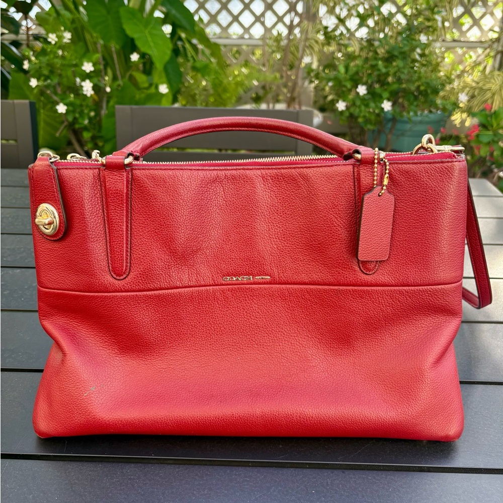 Red Coach Bag